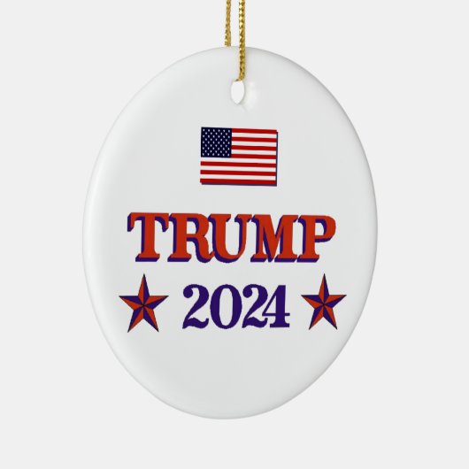 Trump 2024 keramisch ornament (Rechts)
