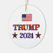 Trump 2024 keramisch ornament (Links)