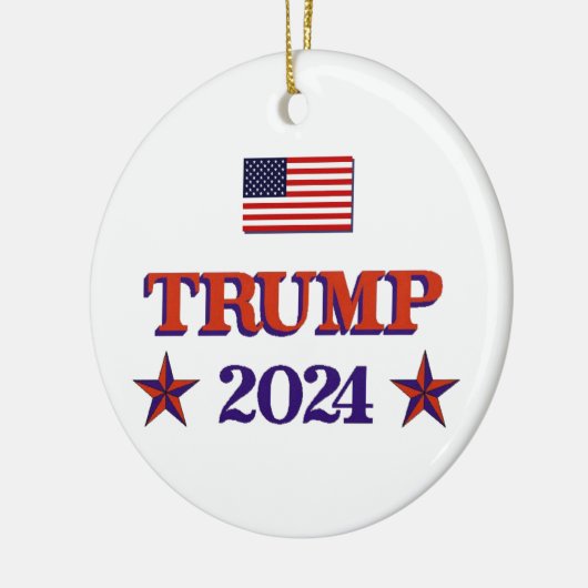 Trump 2024 keramisch ornament (Links)