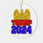 Trump 2024 keramisch ornament (Links)