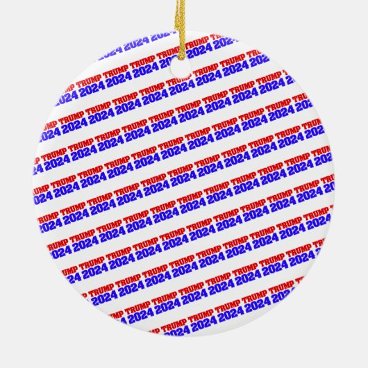 Trump 2024 keramisch ornament (Achterkant)
