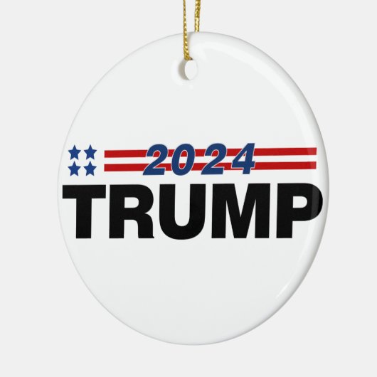 Trump 2024 keramisch ornament (Links)