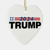 Trump 2024 keramisch ornament (Rechts)