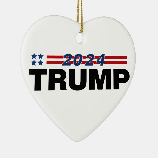 Trump 2024 keramisch ornament (Rechts)