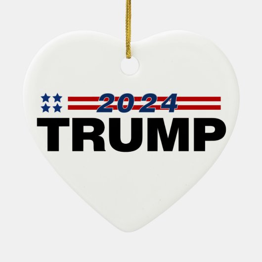 Trump 2024 keramisch ornament (Achterkant)