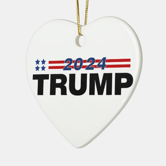 Trump 2024 keramisch ornament (Links)