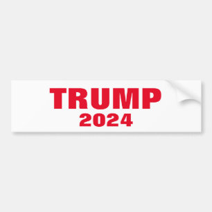 Trump 2024 Kleurrijke Rood Wit Vet Trendy Cool Bumpersticker