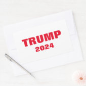 Trump 2024 Kleurrijke Rood Wit Vet Trendy Cool Rechthoekige Sticker (Envelop)