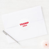 Trump 2024 Kleurrijke Rood Wit Vet Trendy Cool Ronde Sticker (Envelop)
