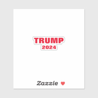 Trump 2024 Kleurrijke Rood Wit Vet Trendy Cool Sticker