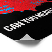 Trump 2024 - Kun je ons nu horen - Grappige verkie Poster (Hoek)