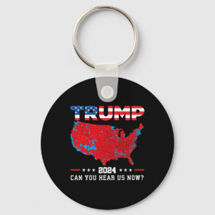 Trump 2024 Kun je ons nu horen kaart van 2024 verk Sleutelhanger