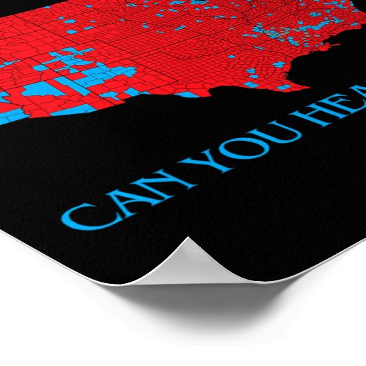 Trump 2024 landelijke dekking kunt u ons nu horen poster (Hoek)