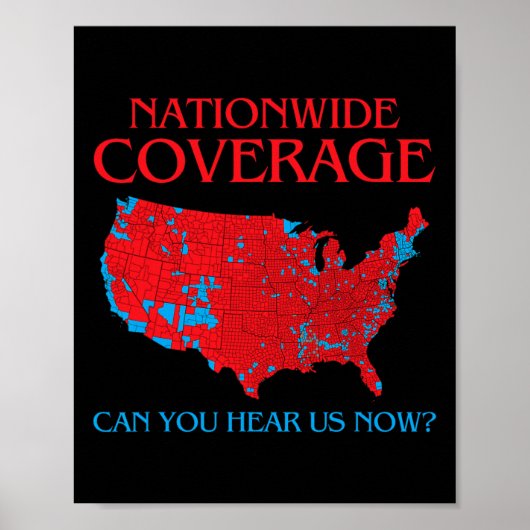 Trump 2024 landelijke dekking kunt u ons nu horen poster (Voorkant)