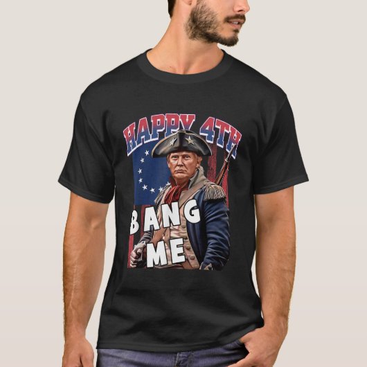 Trump 2024 Maak 4 juli Great Bang Me Trump 4t T-shirt (Voorkant)
