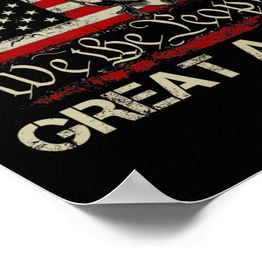 Trump 2024 Maak 4 juli weer geweldig Amerikaans F Poster (Hoek)