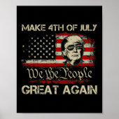Trump 2024 Maak 4 juli weer geweldig Amerikaans F Poster (Voorkant)