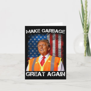 Trump 2024 Maak Afval Groot Again Grappig Voor Tru Kaart