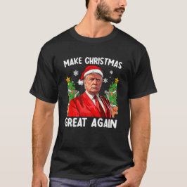 Trump 2024 Maak Kerstmis Groots Again Horrortrui T-shirt