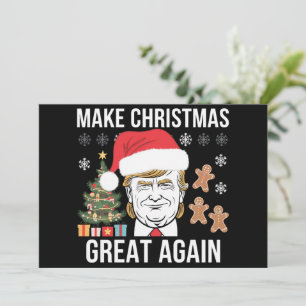 Trump 2024 Maak Kerstmis weer geweldig Verkiezing Feestdagenkaart