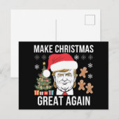 Trump 2024 maakt kerst weer geweldig feestdagenkaart (Voorkant / Achterkant)