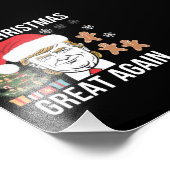 Trump 2024 maakt kerst weer geweldig foto afdruk (Hoek)