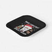 Trump 2024 maakt kerst weer geweldig papieren bordje (Gebogen)