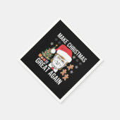 Trump 2024 maakt kerst weer geweldig servet (Hoek)