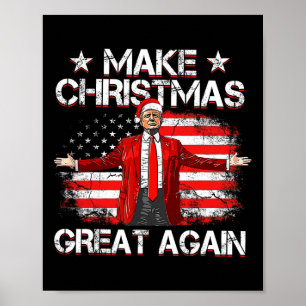 Trump 2024 maakt kerst weer leuk Trump Poster