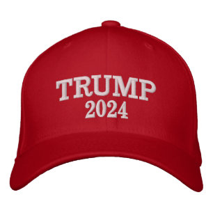 Trump 2024 Maga pro-Trump verkiezingscampagne Geborduurde Pet