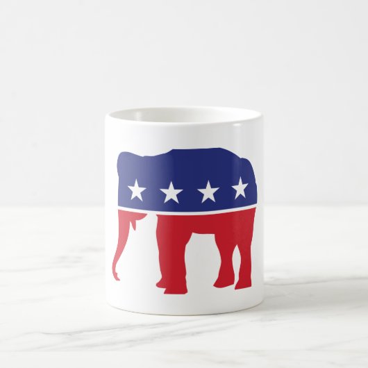 Trump 2024 MAGA Republikeinse Olifant Koffie Mok (Center)