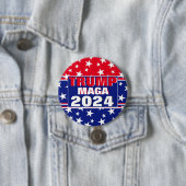 TRUMP 2024 MAGA RONDE BUTTON 7,6 CM (In situ)