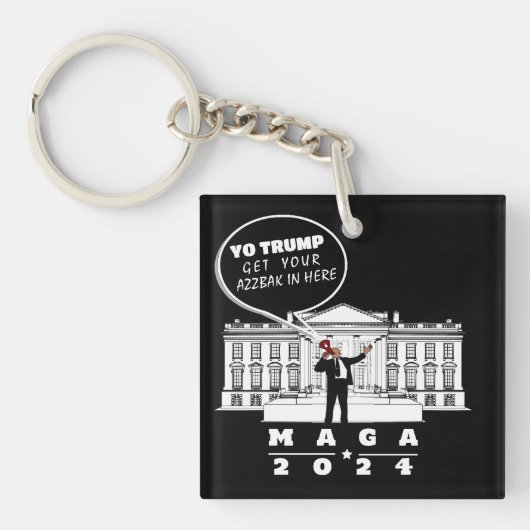 TRUMP 2024 MAGA SLEUTELHANGER (Voorkant)