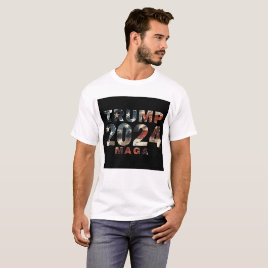 Trump 2024 Maga T-shirt (Voorkant volledig)