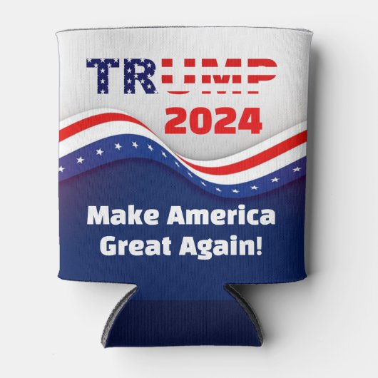 Trump 2024 maken Amerika weer geweldig! Blikjeskoeler (Voorkant)
