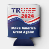 Trump 2024 maken Amerika weer geweldig! Blikjeskoeler (Achterkant)