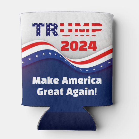 Trump 2024 maken Amerika weer geweldig! Blikjeskoeler (Achterkant)