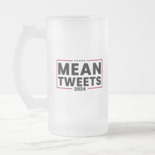 Trump 2024 Mean Tweets Hoodie Matglas Bierpul