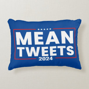 Trump 2024 Mean Tweets Verkiezing Accent Kussen