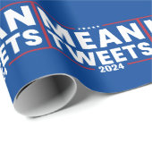 Trump 2024 Mean Tweets Verkiezing Cadeaupapier (Rol Hoek)