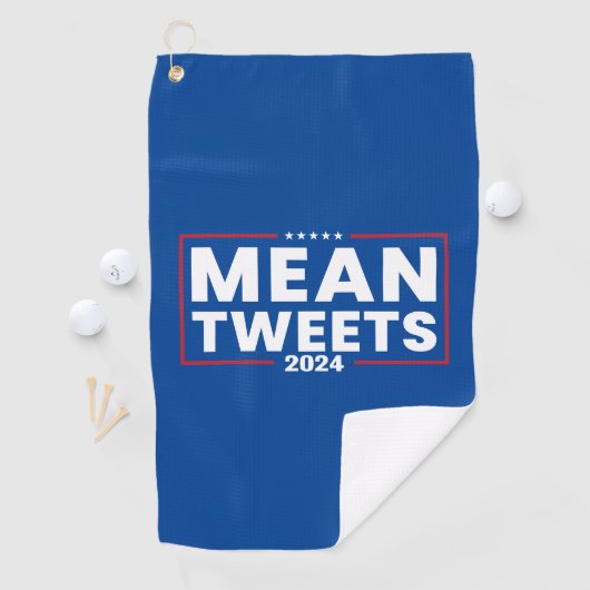 Trump 2024 Mean Tweets Verkiezing Golfhanddoek (Insitu)