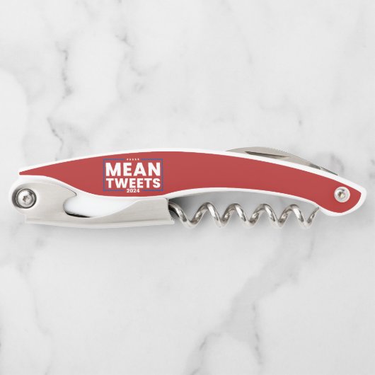 Trump 2024 Mean Tweets Verkiezing Kurkentrekker (Voorkant)