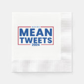 Trump 2024 Mean Tweets Verkiezing Servet (Voorkant)