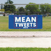 Trump 2024 Mean Tweets Verkiezing Spandoek (Insitu)