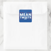 Trump 2024 Mean Tweets Verkiezing Vierkante Sticker (Tas)