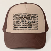 Trump 2024 Medley Bold design Trucker Pet (Voorkant)