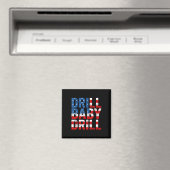 Trump 2024 Merch Drill Baby Drill Magneet (Insitu (Vaatwasser))