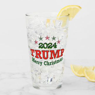 Trump 2024 Merry-kerstglas Glas