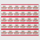 Trump 2024 Merry kerstwrapping Paper Cadeaupapier (Vlak)