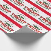 Trump 2024 Merry kerstwrapping Paper Cadeaupapier (Hoek)
